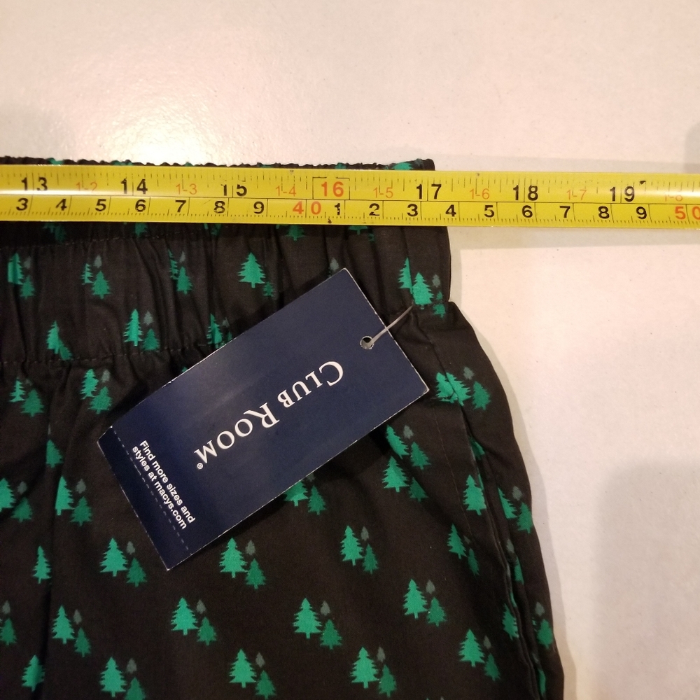 Club Room Black & Green Tree Print Lounging Sleep Pant XL NWT - Picture 7 of 8